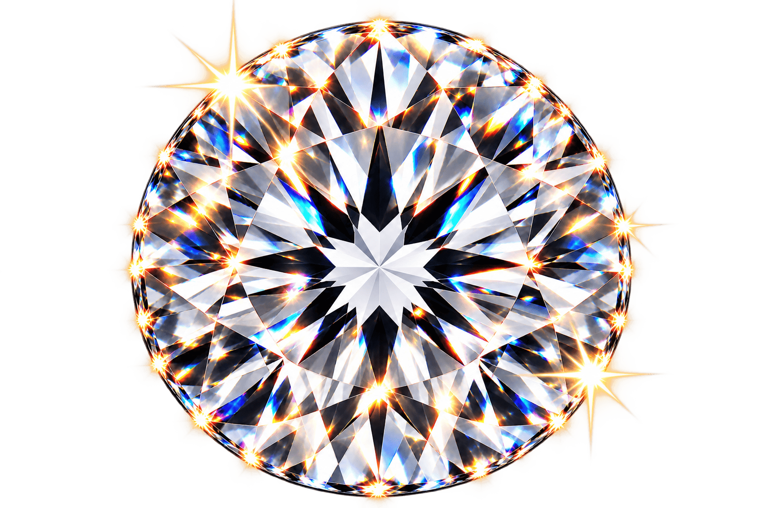 D Color moissanite gemstone with colorless brilliance by ANNXMEE