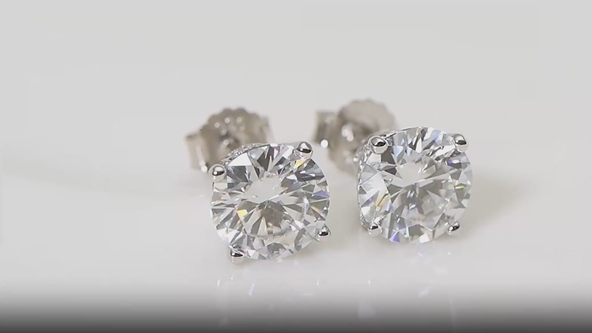 moissanite stud earrings