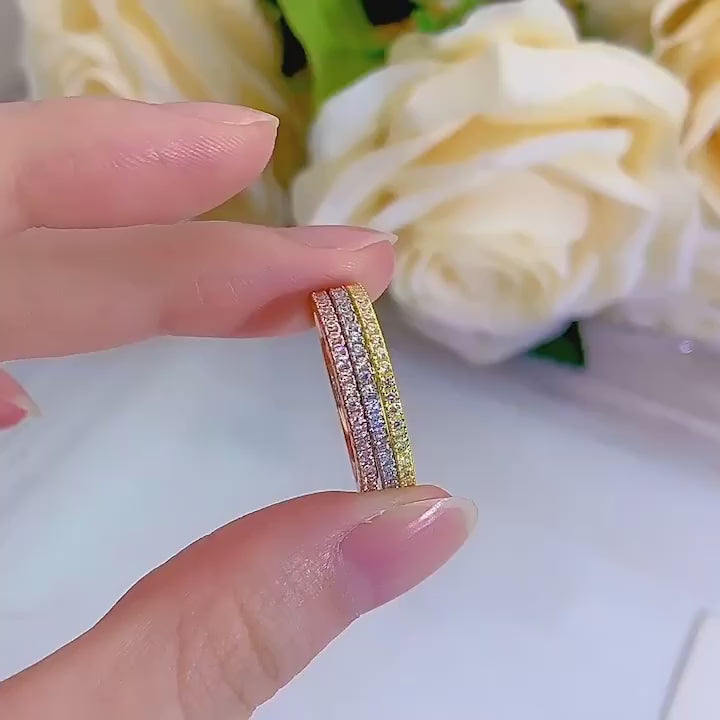 Silver Stackable Eternity Ring. Silver RIngs