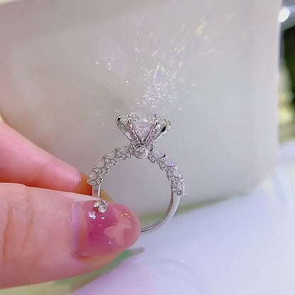 5 Carat Brilliant Round Ring