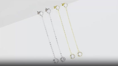 Tassel Moissanite Drop Earrings