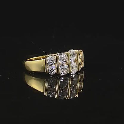 Double Row Diamond Band