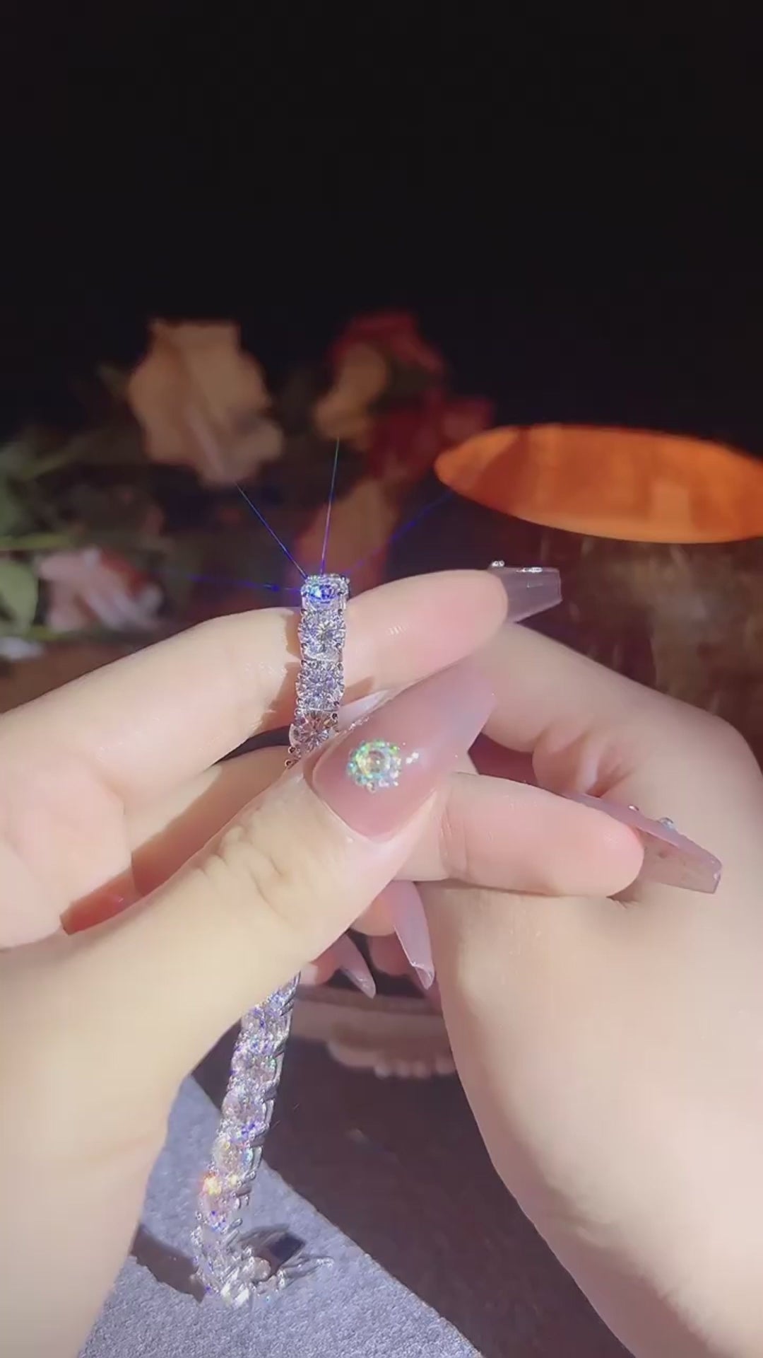 8mm Classic Moissanite Tennis Bracelet