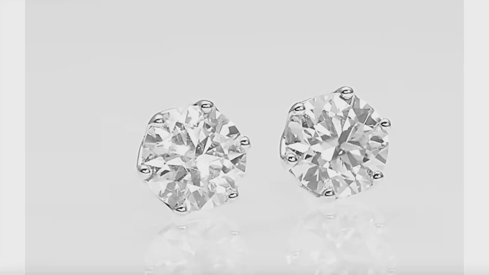 Six-Prong Moissanite Stud Earrings