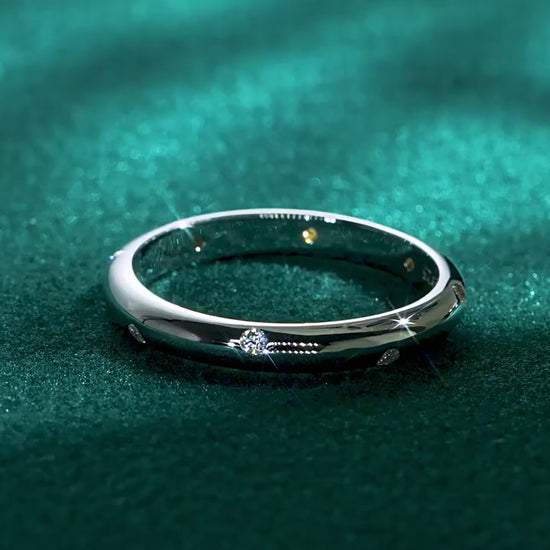 Dainty Diamond Wedding Band
