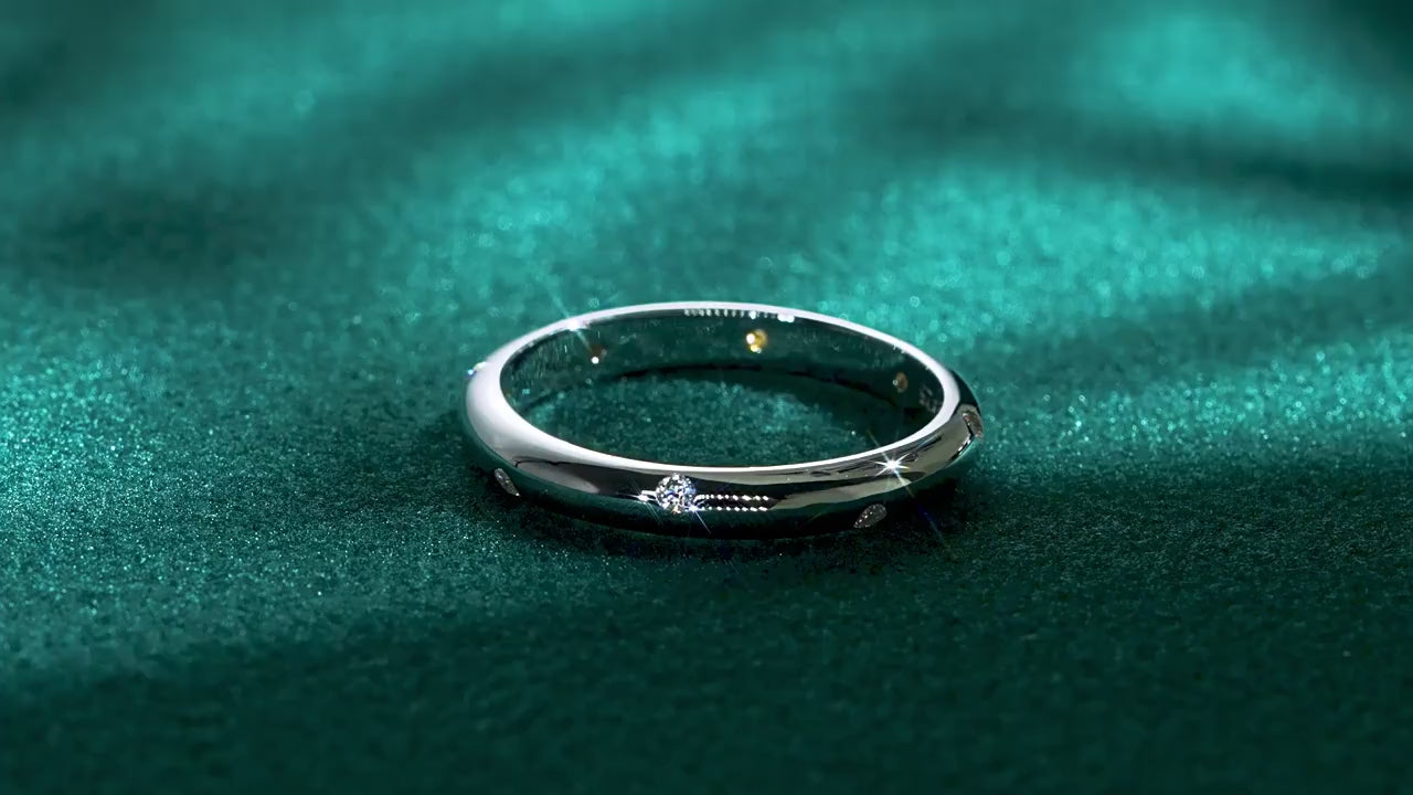 Dainty Diamond Wedding Band