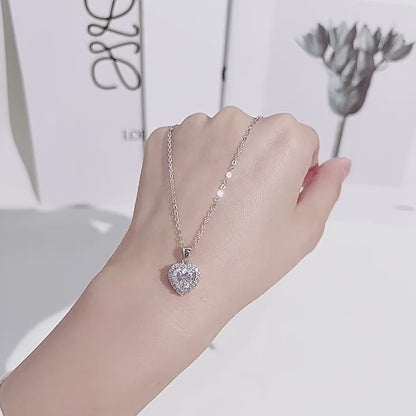 Brilliant Halo Heart Charm