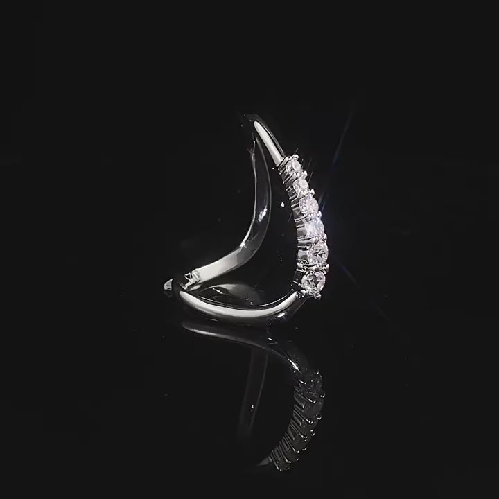 Celestial Curve Diamond Ring