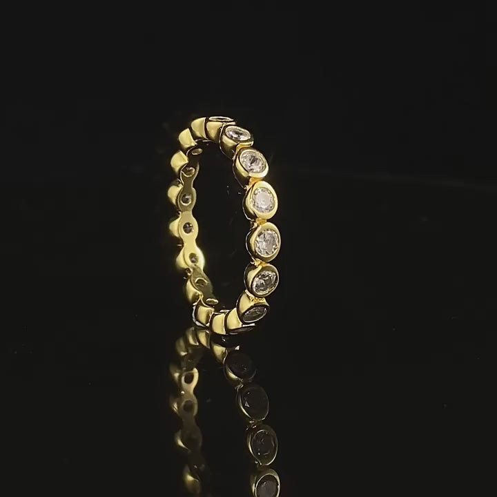 Golden Glow Eternity Ring
